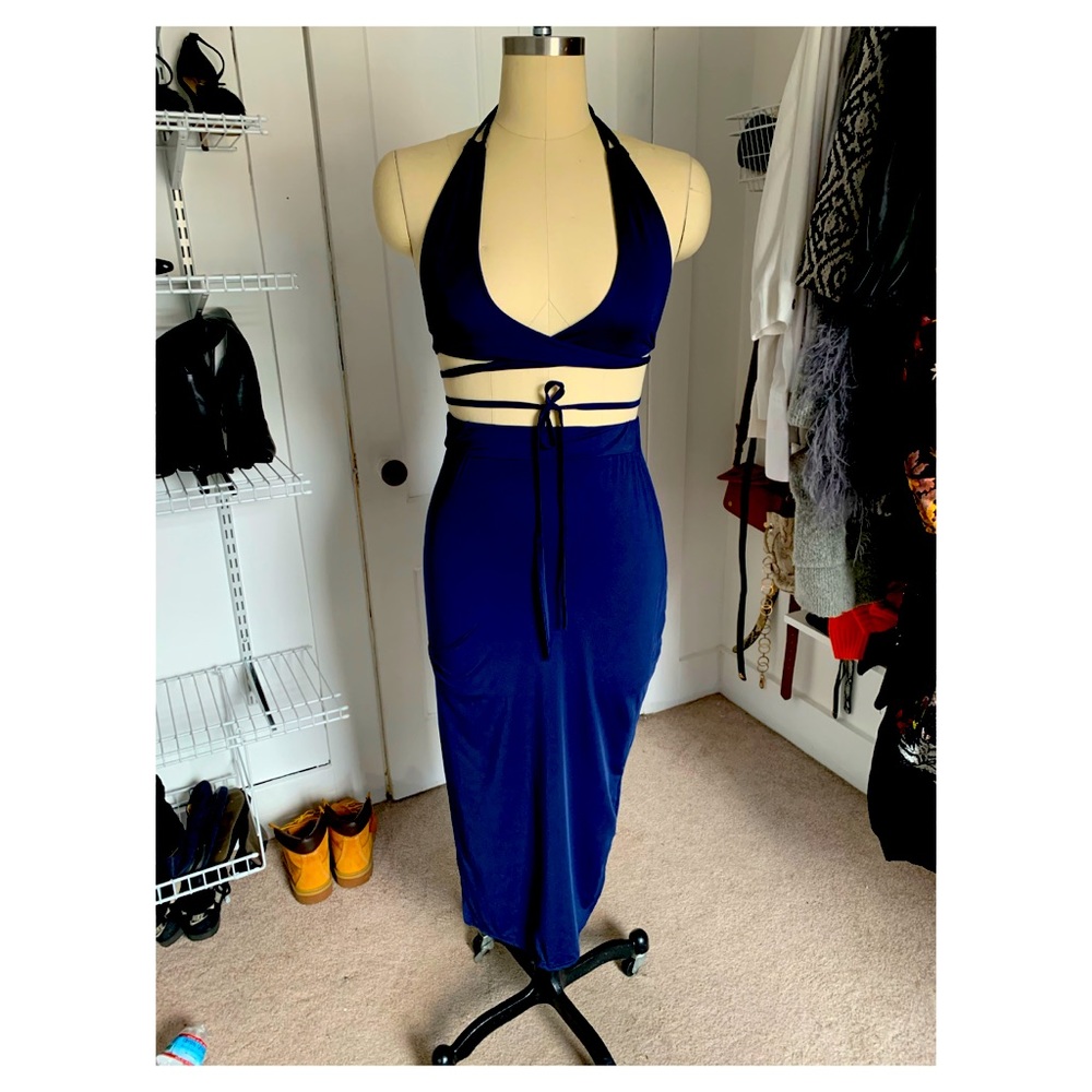Navy 2Piece top/bottom summer outfit